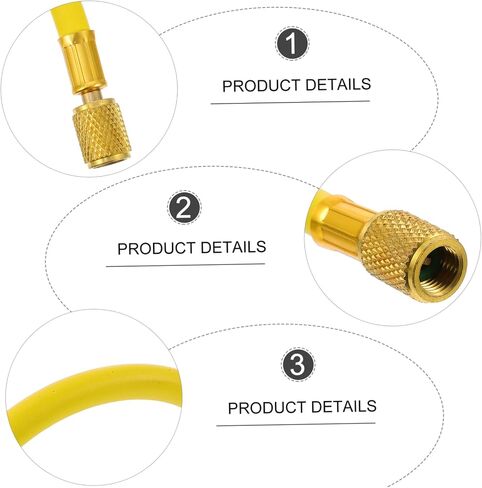 Happyyami Portable Recharge Hose Kit للسيارة تصميم مقاوم للمفصل عالي الأداء لملء المركبات in Saudi Arabia