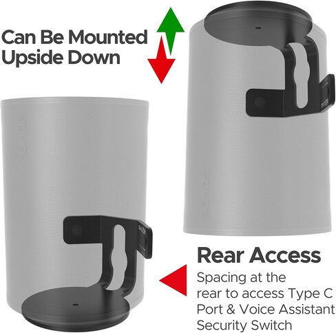 Sound Bass ERA100 Corner Wall Mount Bracket - Low Profile, White, Single in Kuwait