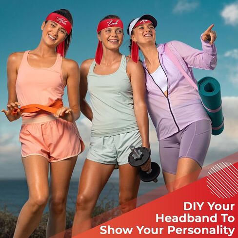 Hiboom 50 Pcs Head Tie Headbands Men Women Ninja Karate Tie Athletic Sweatbands for Sports Basketball Tennis Running Workout in Saudi Arabia