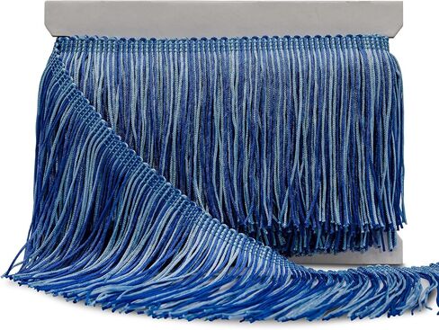 Trims by the Yard 5 Yards of 4" Multicolor chainette Fringe Christmas Multi Trim in Saudi Arabia