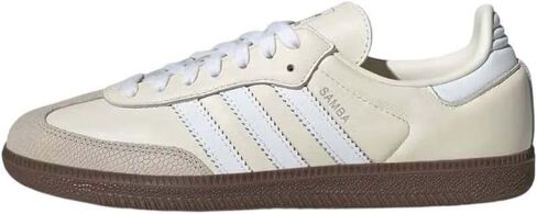 adidas Samba OG Womens, Off White/Cyber Metallic/Wonder Gold Metallic, Size 5 in Saudi Arabia
