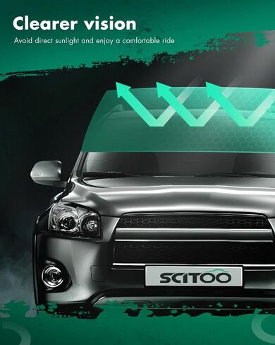 SCITOO Right Passenger Side Gray Sun Visor Assembly fit for 2005-2014 for Toyota Tacoma Windshield Visor Without Sunroof in Kuwait