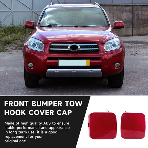 الأمام اليسرى اليمين يمين الغطاء خط ربط السحب غطاء تويوتا RAV4 2009-2012 | متينة وقوية | 53285-0R020 ، 53286-0R020 | قبعة غطاء ثقب العيون خطاف السحب in Saudi Arabia