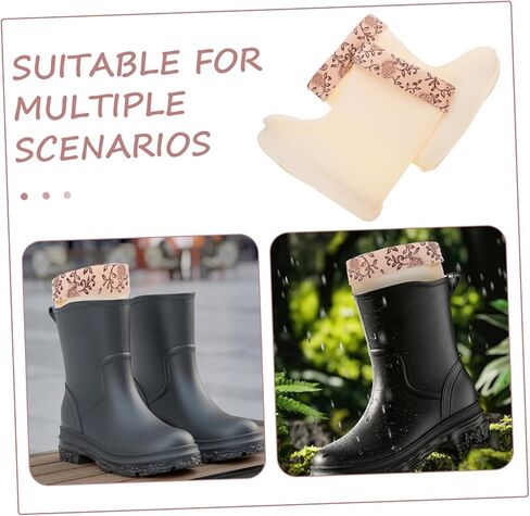 Operitacx 1Pair Detachable Insulated Boot Liners for Women Comfortable Winter Boot Covers for Outdoor Adventures Hunting Cold Weather for Rain Boots in Saudi Arabia