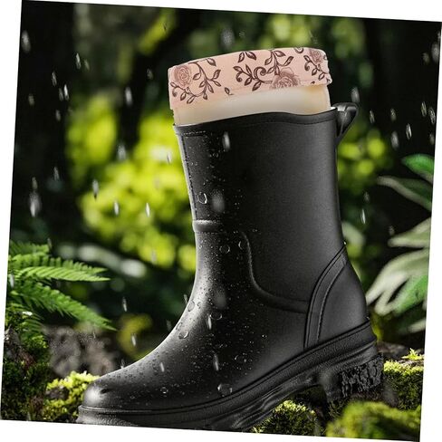 Operitacx 1Pair Detachable Insulated Boot Liners for Women Comfortable Winter Boot Covers for Outdoor Adventures Hunting Cold Weather for Rain Boots in Saudi Arabia