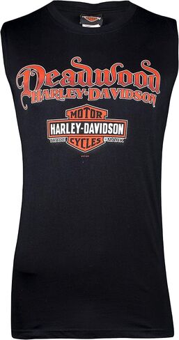 Harley-Davidson Deadwood Men's Skull Rider Sleeveless T-Shirt in Saudi Arabia