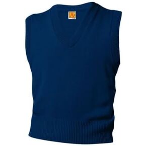 Kaynee Youth V Neck Sweater Vest, School Uniform, Navy, Youth X-Large in Saudi Arabia