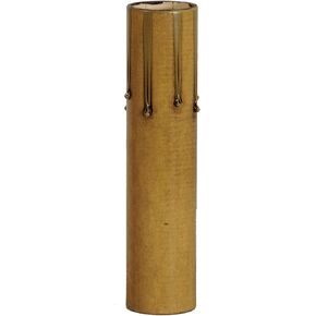 B&P Lamp® 3 Inch Antique Gold Paper Candle Covers - Standard Size in Saudi Arabia