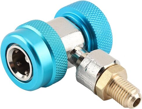 flexman R134A Air Conditioning Adapter, Adjustable Quick Couplers High Low AC Manifold Hose Conversion Kit Extractor Valve Core Sleeve for High Low Connector (Red high Pressure) in Saudi Arabia