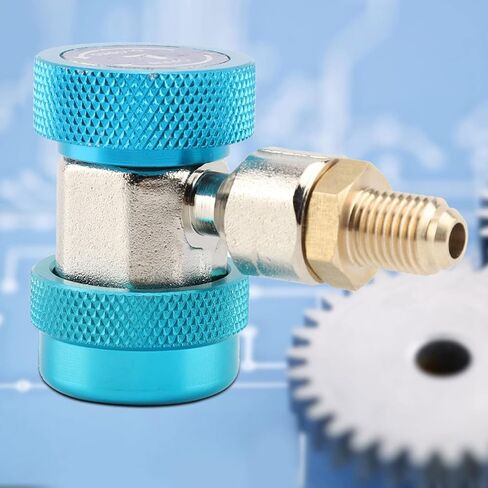 flexman R134A Air Conditioning Adapter, Adjustable Quick Couplers High Low AC Manifold Hose Conversion Kit Extractor Valve Core Sleeve for High Low Connector (Red high Pressure) in Saudi Arabia