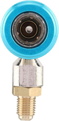 flexman R134A Air Conditioning Adapter, Adjustable Quick Couplers High Low AC Manifold Hose Conversion Kit Extractor Valve Core Sleeve for High Low Connector (Red high Pressure) in Saudi Arabia