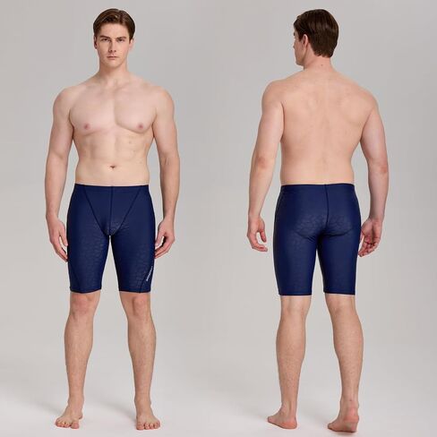 HYCOPROT Men's Athletic Swimsuit Jammer, Compression Swimming Trunks Swim Shorts for Professional Racing Training in Saudi Arabia
