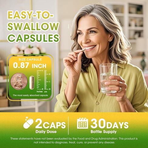 Menopause Supplement for Women - Hormone Balance for Women Night Sweats,Hot Flashes,Mood Swings,Black Cohosh/Ashwagandha/Turmeric/Probiotic Compound - 120 Capsule Vegan Gluten-Free in Saudi Arabia