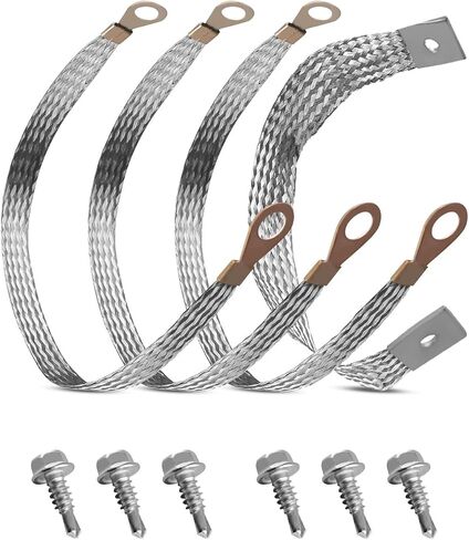 10 AWG Engine Copper Strap Strap Strap Kit Respion Respion 40140 ، 3pcs 11 incl straps fortraps ، 1pc 14 inst stermining terminal for automotive car cars frame ، with 6 procks in Kuwait