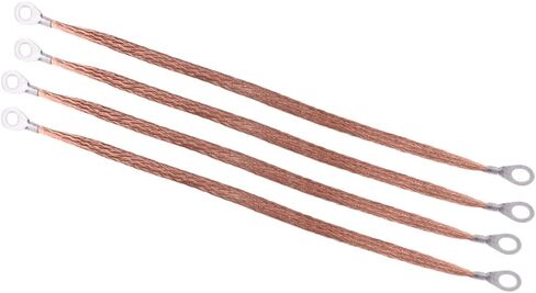 4pcs 11.4 "محرك النحاس كابل حزام الترابط الأرضي للسيارة إطار جدار حماية جدار الحماية in Kuwait