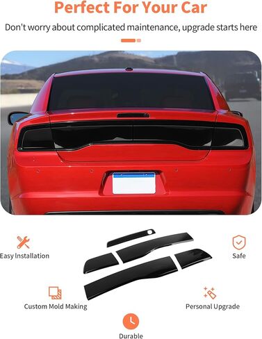 غطاء مصباح ضوء الذيل ثالث غطاء ضوء الفرامل الثالث ملاءمة لشاحن دودج 2011 2012 2013 2014 in Kuwait