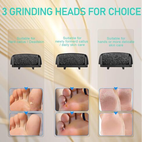 Callus Remover for Feet - with Larger Grinding Head, Electric Portable Pedicure Kit Foot File Callus Remover, Rechargeable Waterproof Foot File for Foot Care Deadskin Remover LCD Display-Pink in Kuwait