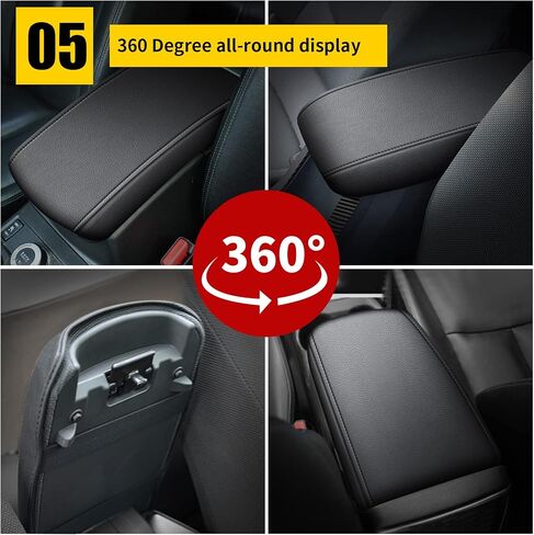 AOMSAZTO Black Armrest Covers for 2016-2023 Nissan Maxima Leather Console for Maxima in Saudi Arabia