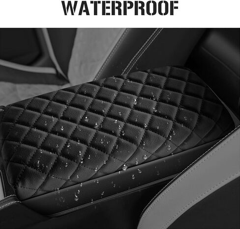 AOMSAZTO Black Armrest Covers for 2016-2023 Nissan Maxima Leather Console for Maxima in Saudi Arabia