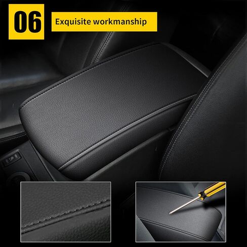 AOMSAZTO Black Armrest Covers for 2016-2023 Nissan Maxima Leather Console for Maxima in Saudi Arabia
