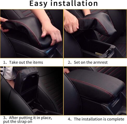 أغطية ذراع Aomsazto الأسود للفترة 2016-2023 Nissan Maxima Leather Console for Maxima in Saudi Arabia