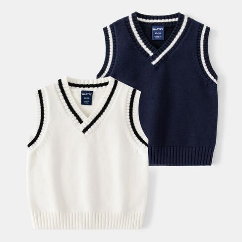 Meufam Toddler Baby Boys Casual Spring Basic V-te-sikeveless solid solid tank sweater stift stifice stit in Saudi Arabia