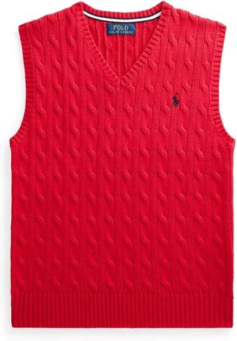 POLO RALPH LAUREN Boys Cable Knit Sweaster Vest Toddler Size 3T Red in Saudi Arabia
