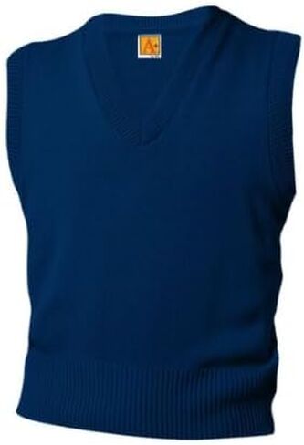Kaynee Youth V Neck Sweater Vest, School Uniform, Navy, Youth X-Large in Saudi Arabia