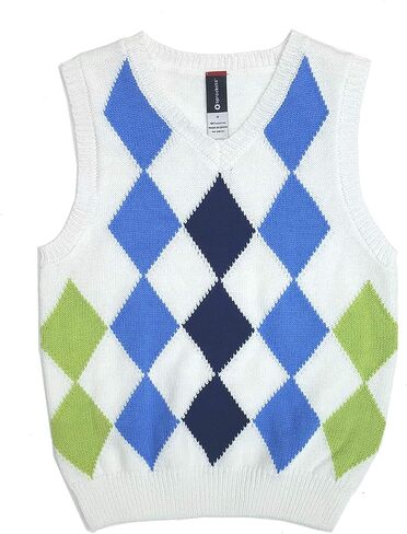 Sprockets Boy's Argyle V-Neck Knit Sweater Vest in Saudi Arabia