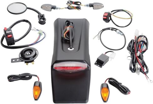 TUSK Motor Motorcycle ENDURO LIGHTING KIT مع خلفي متوافق مع KTM 450 EXC 4-Stroke 2003-2007/300 XC 2009-2019/300 XC-W 2008-2018 in Saudi Arabia