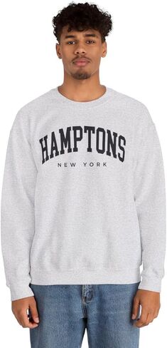 Hamptons New York Adult Unisex Crewneck Sweatshirt in Kuwait