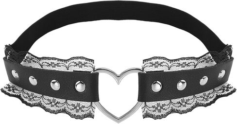 Leather Garters for Bride Black,Pink,Red,White Lace Bridal Garters 1 Pcs Goth Accessories for Wedding,Prom Strap Bands in Saudi Arabia