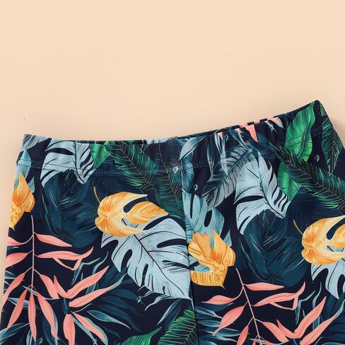 Happy Town Toddler Boys Swimsuits Trunk Rashguard Long Sleeve Swim Shirt Two Pieces Bathing Suits Surfing Suit Swimwear Beach Summer Outfits Clothes(Yummy，Excited Shark,12-18 Months) in Kuwait