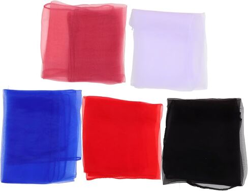 Lifkome Band Scarves for Dance 5pcs Square Play Scarves Red Juggling Props Square in Saudi Arabia