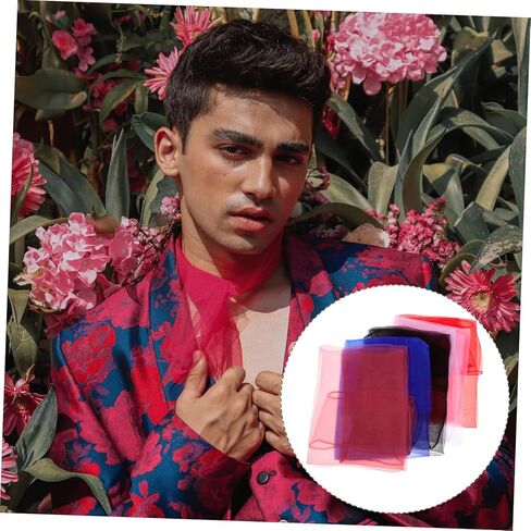 Lifkome Band Scarves for Dance 5pcs Square Play Scarves Red Juggling Props Square in Saudi Arabia