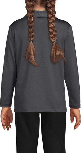 Lands' End School Uniform Girls Long Sleeve Feminine Fit Rapid Dry Polo Shirt in Kuwait