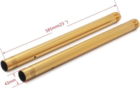 TOFR 43mm Fork Tubes for Harley Softail Fat Bob FXFB 18-20 Low Rider 20-24 OEM 45500443 45500444 Pair 23" 37Mn5 Steel in Saudi Arabia