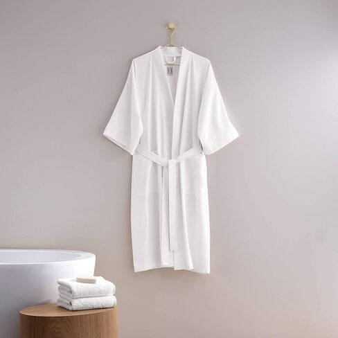 H by Frette Pique Kimono Bathrobe in Saudi Arabia