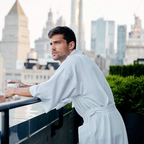 H by Frette Pique Kimono Bathrobe in Saudi Arabia