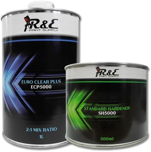 R&E Paint Supply for Euro Clear Plus, High Solids 2K Urethane Clear Coat, ECP5000, in Saudi Arabia