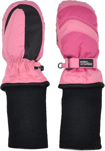 Snowstoppers Kid's Straining Waterpling on Winter Nylon Mittens متوسطة / 2-5 سنوات من اللون الوردي / الفوشيه in Saudi Arabia
