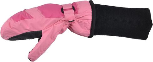 Snowstoppers Kid's Straining Waterpling on Winter Nylon Mittens متوسطة / 2-5 سنوات من اللون الوردي / الفوشيه in Saudi Arabia