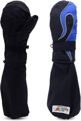 L-Bow Kids Mittens + Flame Style for Kids Mittens Back to School + Waterproof Stay On Design in Saudi Arabia