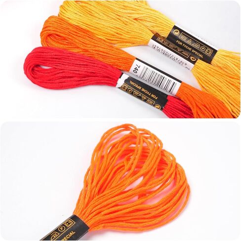 150 Color Skeins Rainbow Color Embroidery Floss，Cross Stitch Threads, Bracelet Yarn, Craft Floss in Saudi Arabia