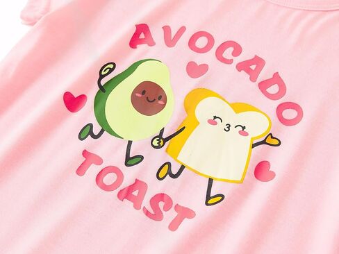 Tebbis TENDIN TIE صبغة/أفوكادو/كات بيجاماس من أجل Big & Teen Girls 2 قطعة ناعمة وقصيرة PJ مجموعة الحجم 6-18 in Kuwait