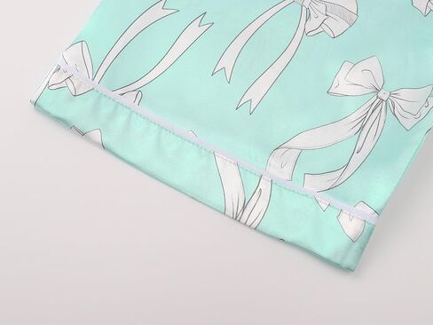 Tebbis Satin Pajamas for Girls-Cute Pink Silky Short-Sleeved Set with Adorable Puppy Prints Size 6/7-16 in Saudi Arabia