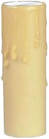 B&P Lamp® 6" Ht., Gold Beeswax Candle Cover, Standard Base in Saudi Arabia