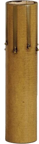 B&P Lamp® 3 Inch Antique Gold Paper Candle Covers - Standard Size in Saudi Arabia