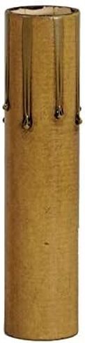 B&P Lamp® 3 Inch Antique Gold Paper Candle Covers - Standard Size in Saudi Arabia