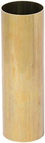 B&P Lamp® 4 Inch Height E26 Standard Base Modern Solid Brass Candle Cover Sleeve, Unfinished Brass in Saudi Arabia